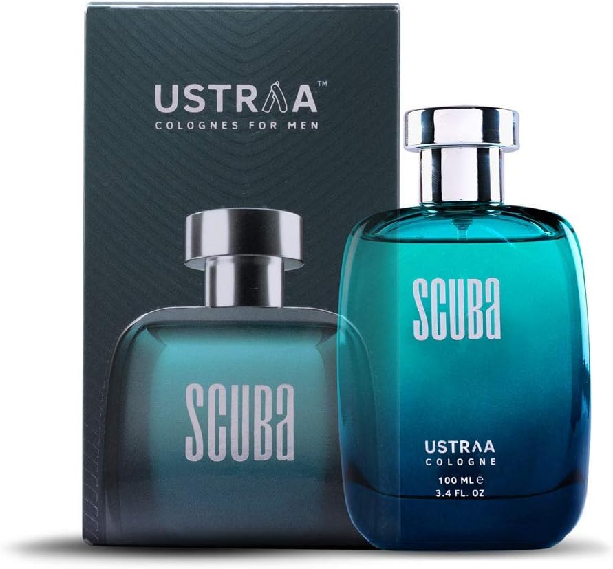 USTRAA Colognes for Men SCUBA Deep and Fresh 100 ml