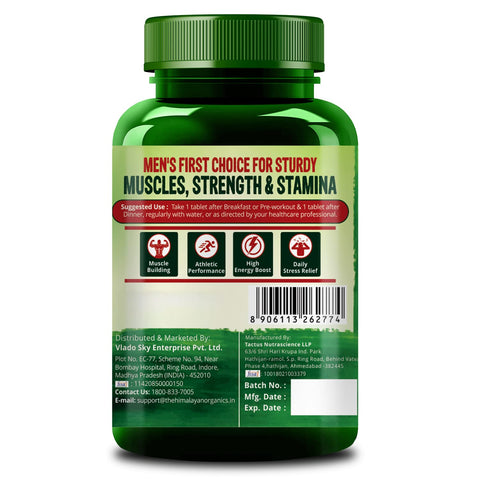 Himalayan Organics Testosterone Booster 2957mg/serving 90 Tablets