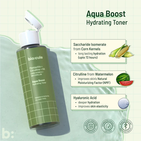 Biocule Aqua Boost Hydrating Toner : Pentavitin + Citrulline + HA 100ml