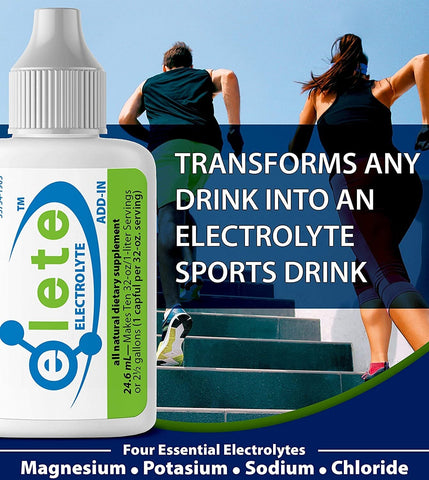 قطرات الترطيب ELETE Electrolytes Hydration Drops ، زجاجة إعادة الملء 240 مل ، بدون سعرات حرارية ، خالية من السكر