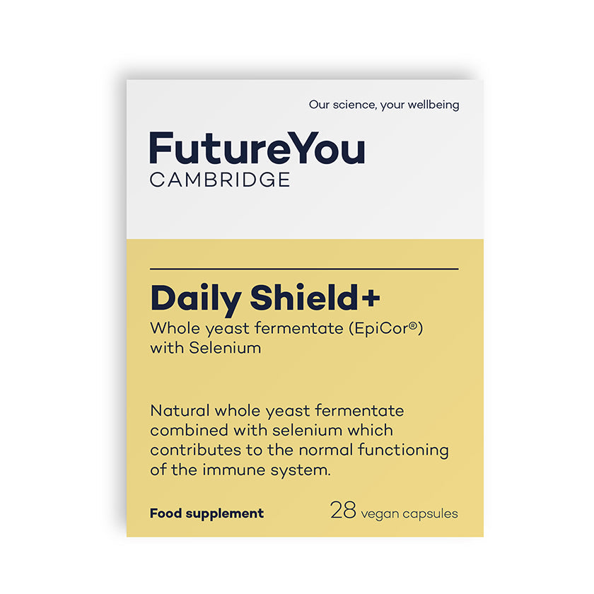 Daily Shield with EpiCor®- Easy to Absorb Formulation - Vegan Suitable - 28 Day Supply - Developed by FutureYou Cambridge
