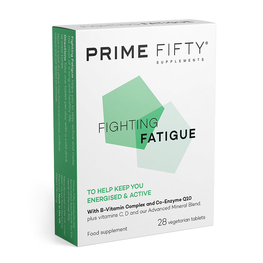 PRIME FIFTY Fighting Fatigue with B-Vitamin Complex and Co-Enzyme Q10 | 28 vegetarian tablets