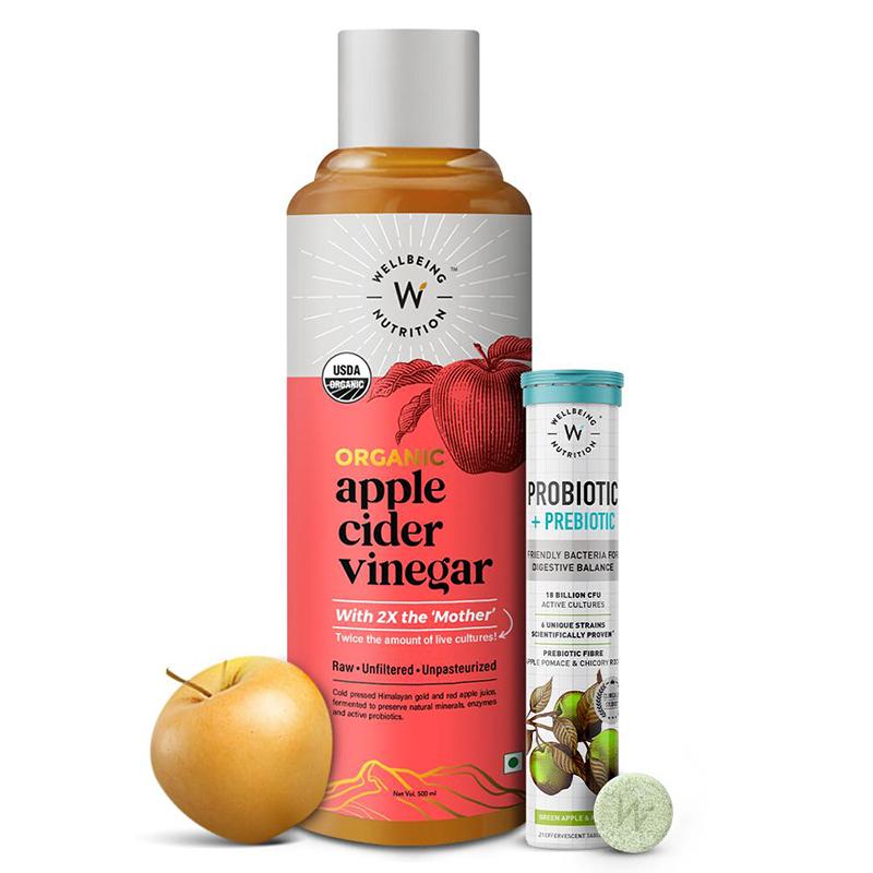 Wellbeing Nutrition Organic Apple Cider Vinegar With Probiotic