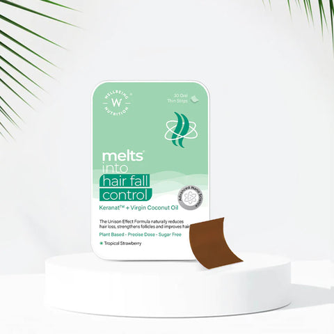 Melts Hair Fall Control- Tropical Strawberry Flavor, Oral Strips